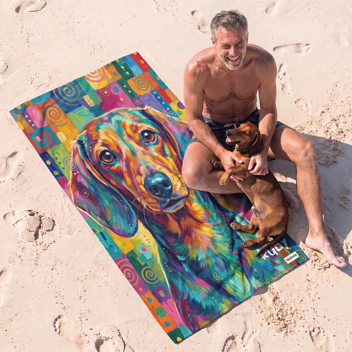 Personalisiertes Badetuch “Graffiti” – personalisiertes Geschenk – Ansicht 10 market_france