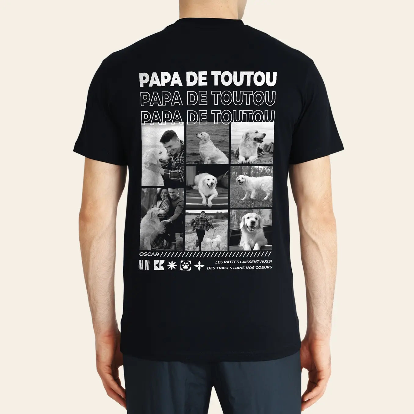 Personalisiertes Oversized T-Shirt "Dog Dad"