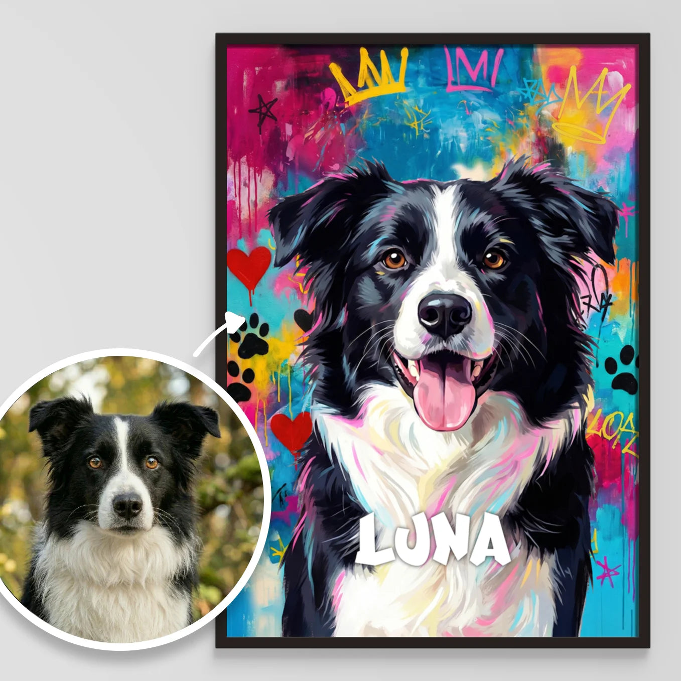 Affiche personnalisée "Animal Street Art"