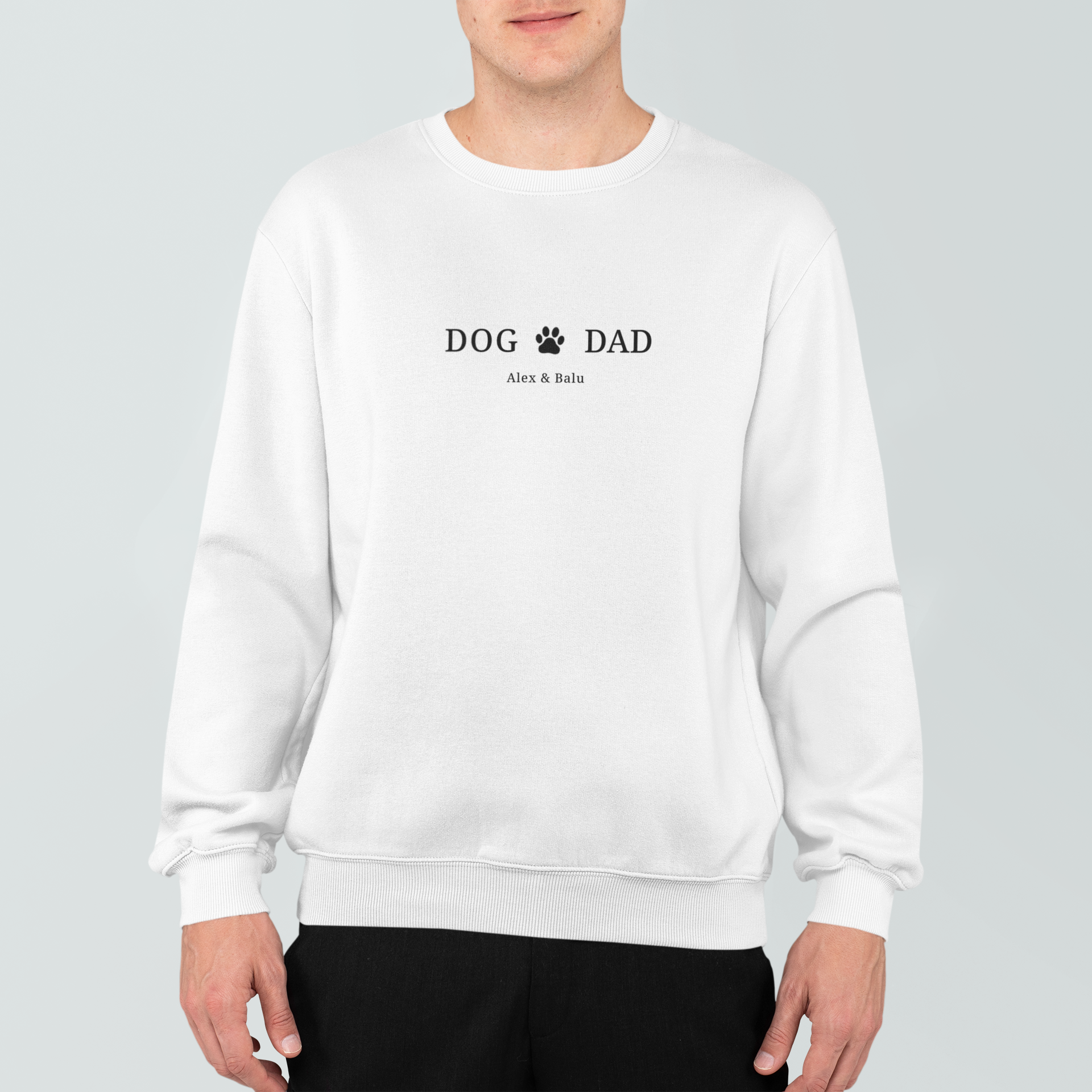 Personalisierter Sweater "Dog Dad" Hey Balu